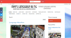 Desktop Screenshot of neeslanguageblog.com