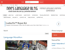 Tablet Screenshot of neeslanguageblog.com